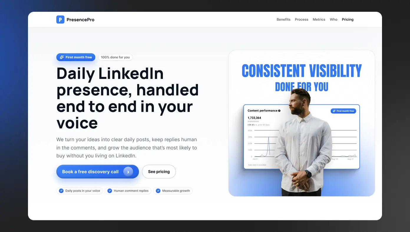 PresencePro - Linkedin Service